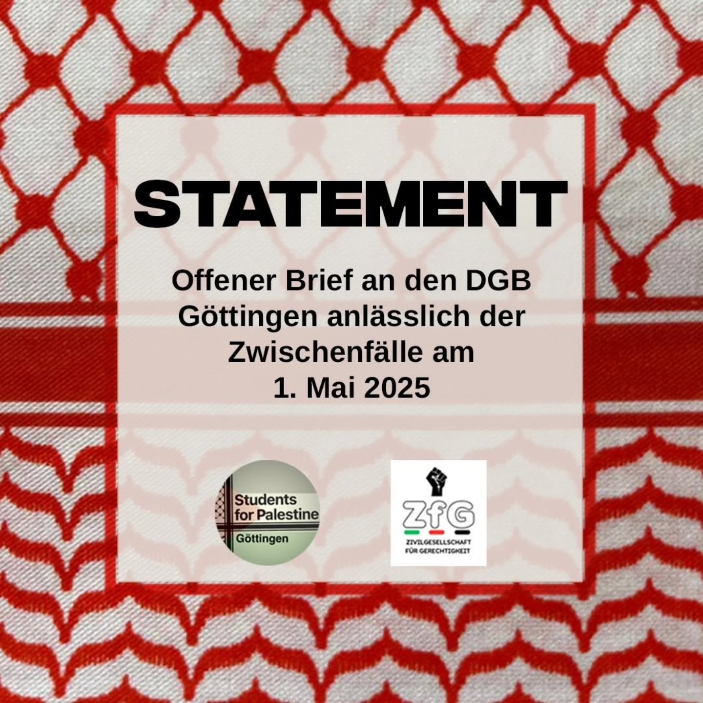 Open Letter to the DGB Göttingen